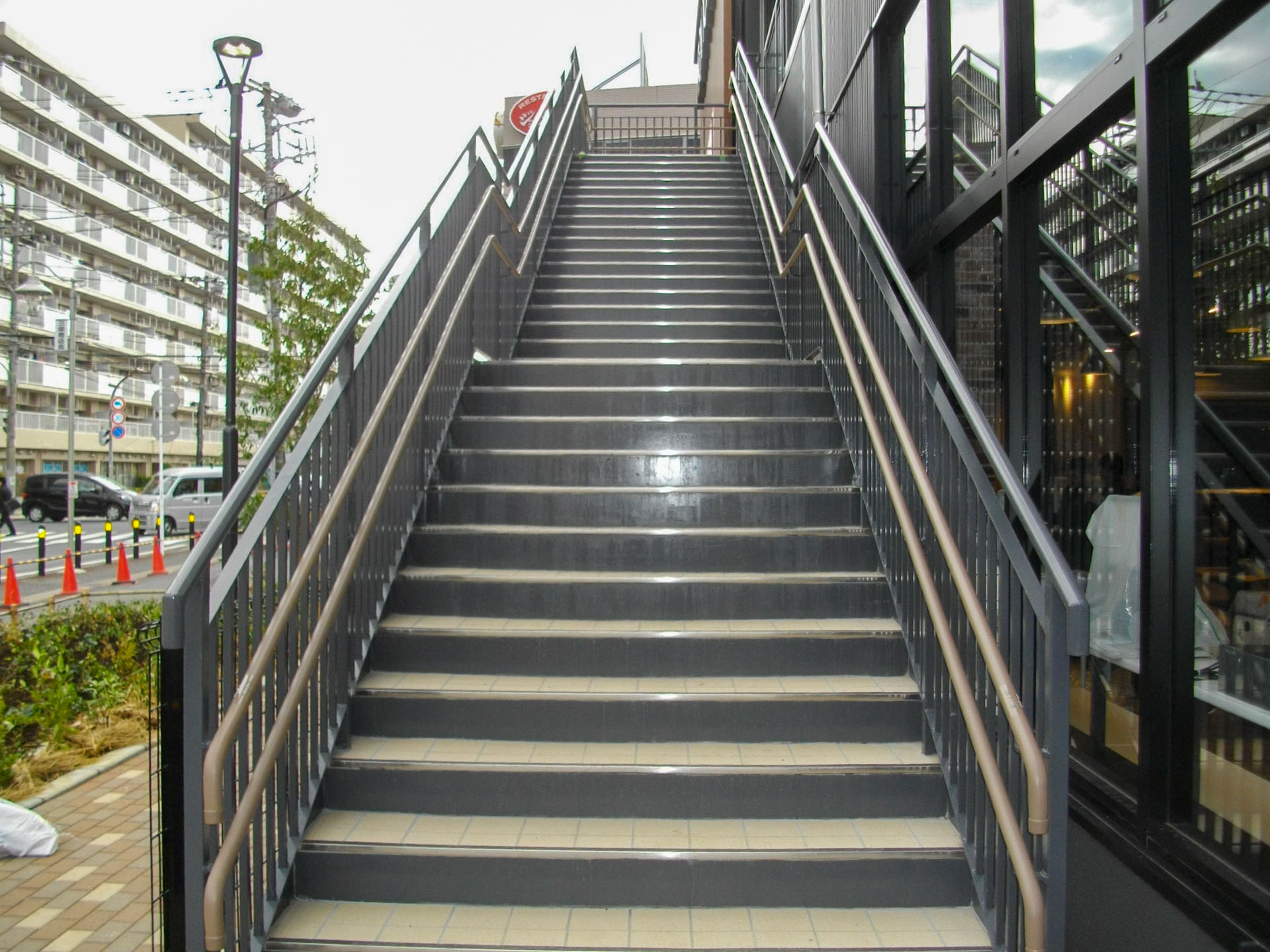 ビニールハンドレール工事