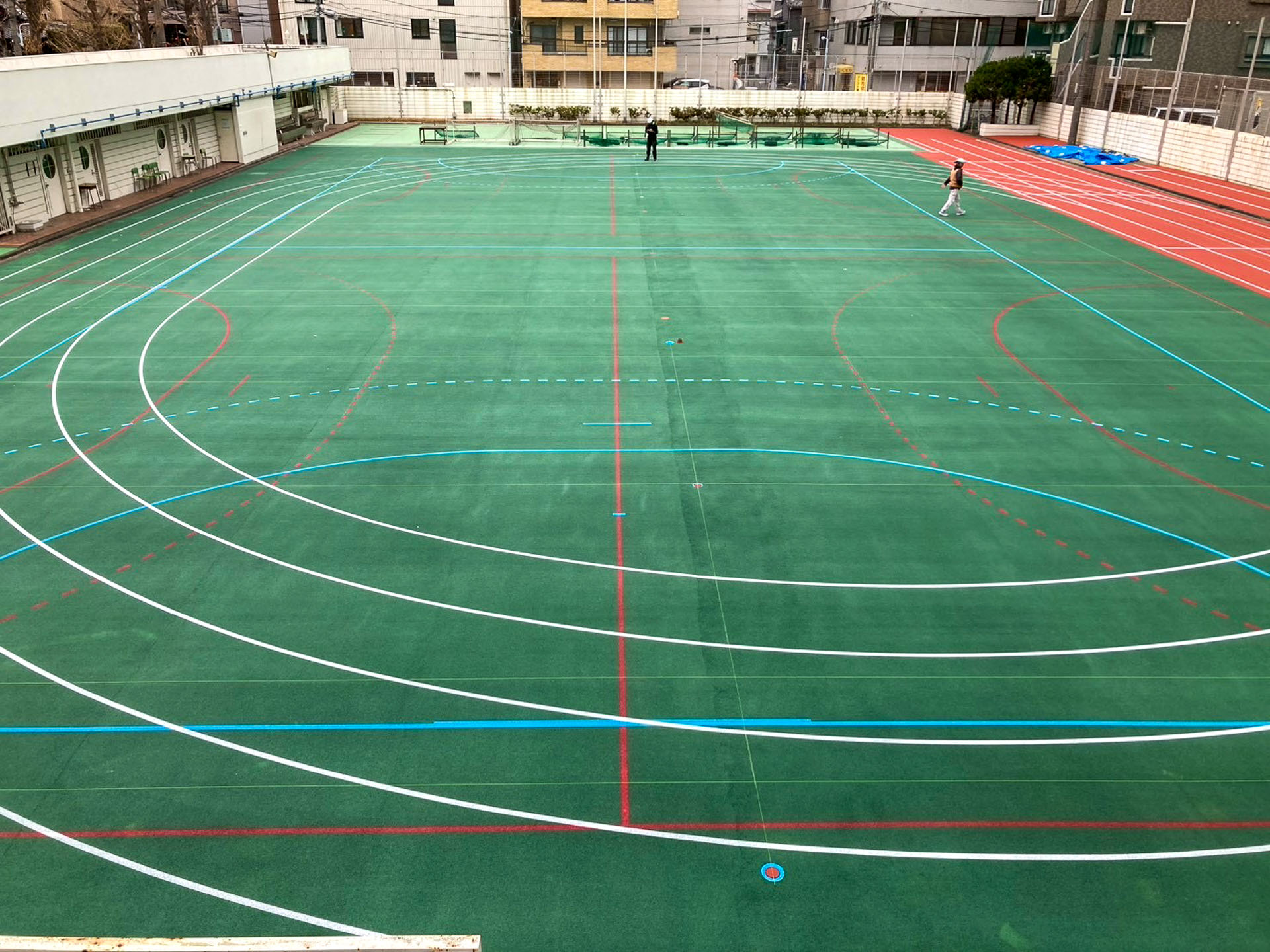 柏葉中学校校庭改修工事